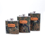 Фляжка "Следопыт" в оплетке из oxford camo pixel 240 мл.
