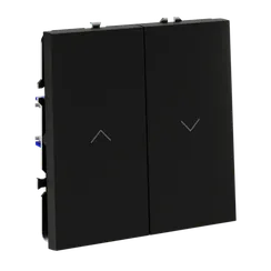 Выключатель для жалюзи Voltum S70 Черный матовый VLS020708