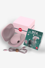 Розовый вакуум-волновой бесконтактный стимулятор клитора Mea (Цвет: розовый)