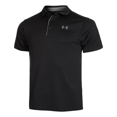 Мужское теннисное поло Under Armour Tech Polo Men - Black, Grey