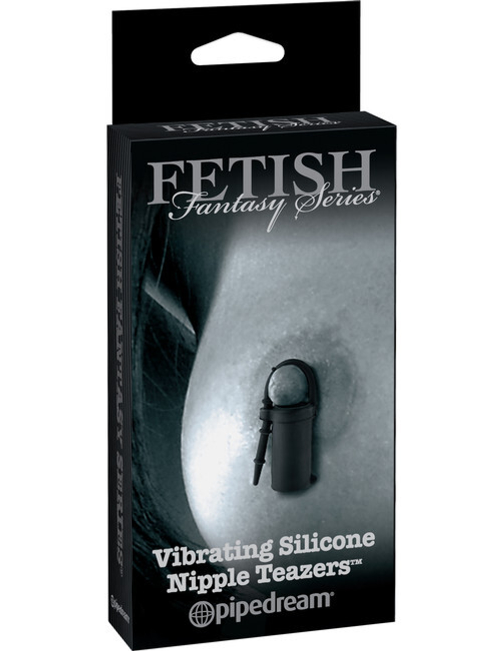 Вибро-зажимы для сосков Vibrating Silicone Nipple Teazers (Цвет: черный)