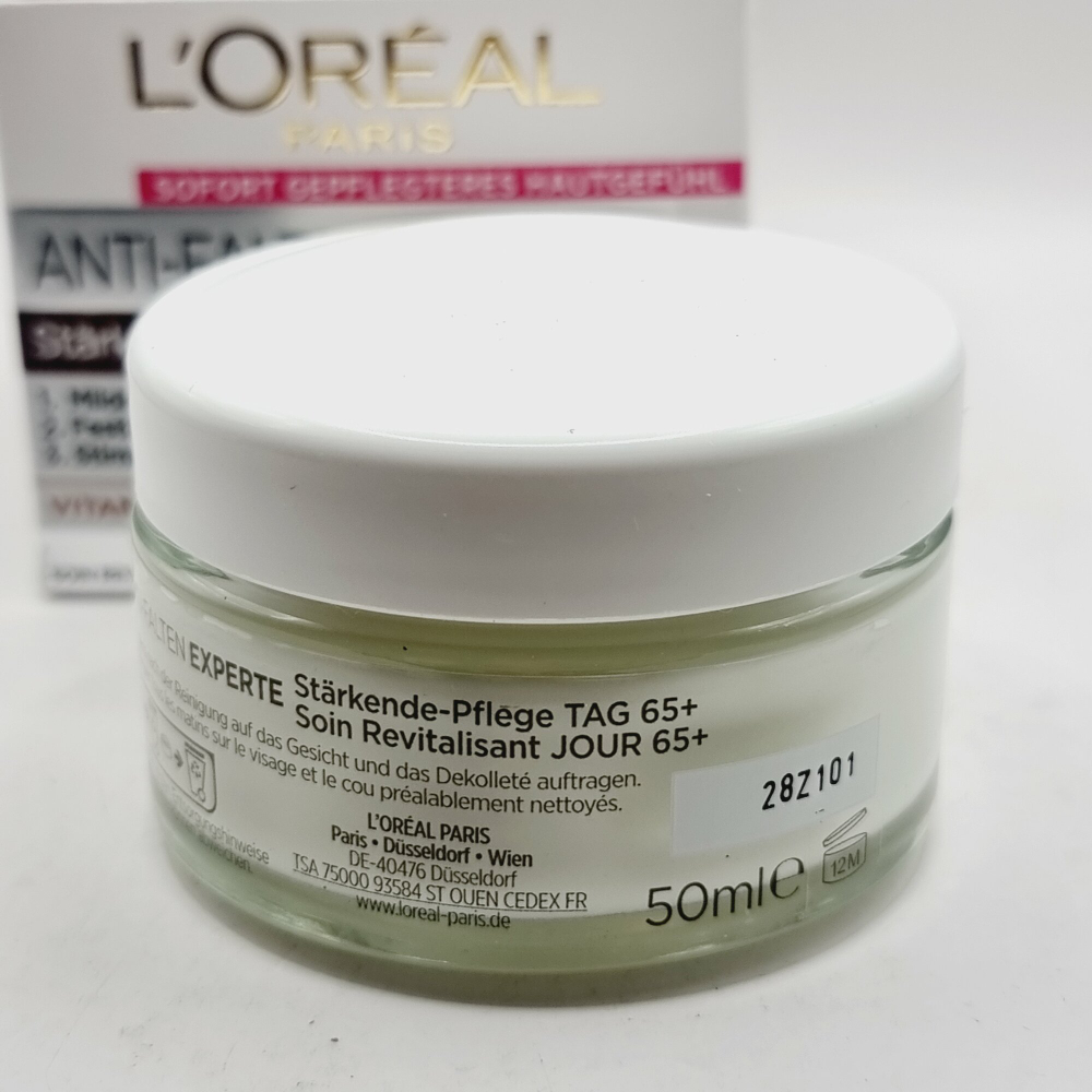 Дневной крем L'Oreal Anti-Wrinkle Expert 65+ с ниацинамидом и растительными экстрактами 50 мл (Франция)