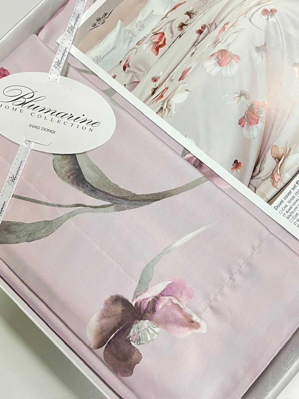 Постельное белье 2 спальное евро макси Blumarine Fleurette Ribes розовое