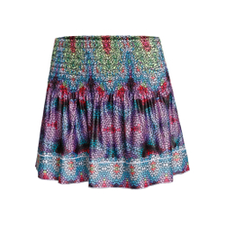 Женская теннисная юбка Lucky in Love Long Prisma Smocked Skirt Women - Multicoloured