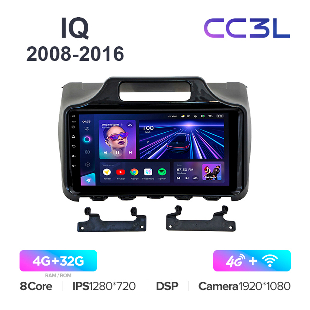 Teyes CC3L 9"для Toyota IQ 2008-2016