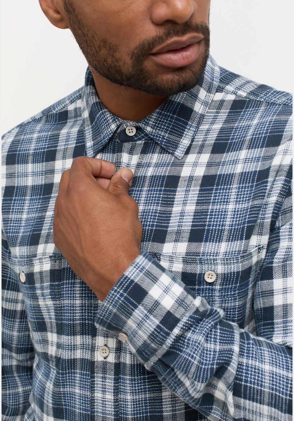 Рубашка Clemens Blue Flannel 1014135-12490