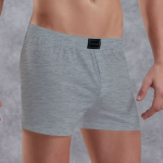 Хлопковые трусы-боксеры свободного покроя Doreanse Cotton Basic (Размер: M) (Цвет: светло-серый)
