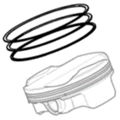 PISTON RING SET, 97MM, RH 975