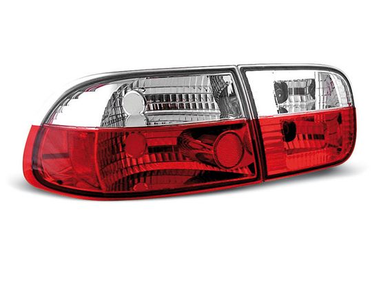 Задние фонари Honda Civic 5 red white