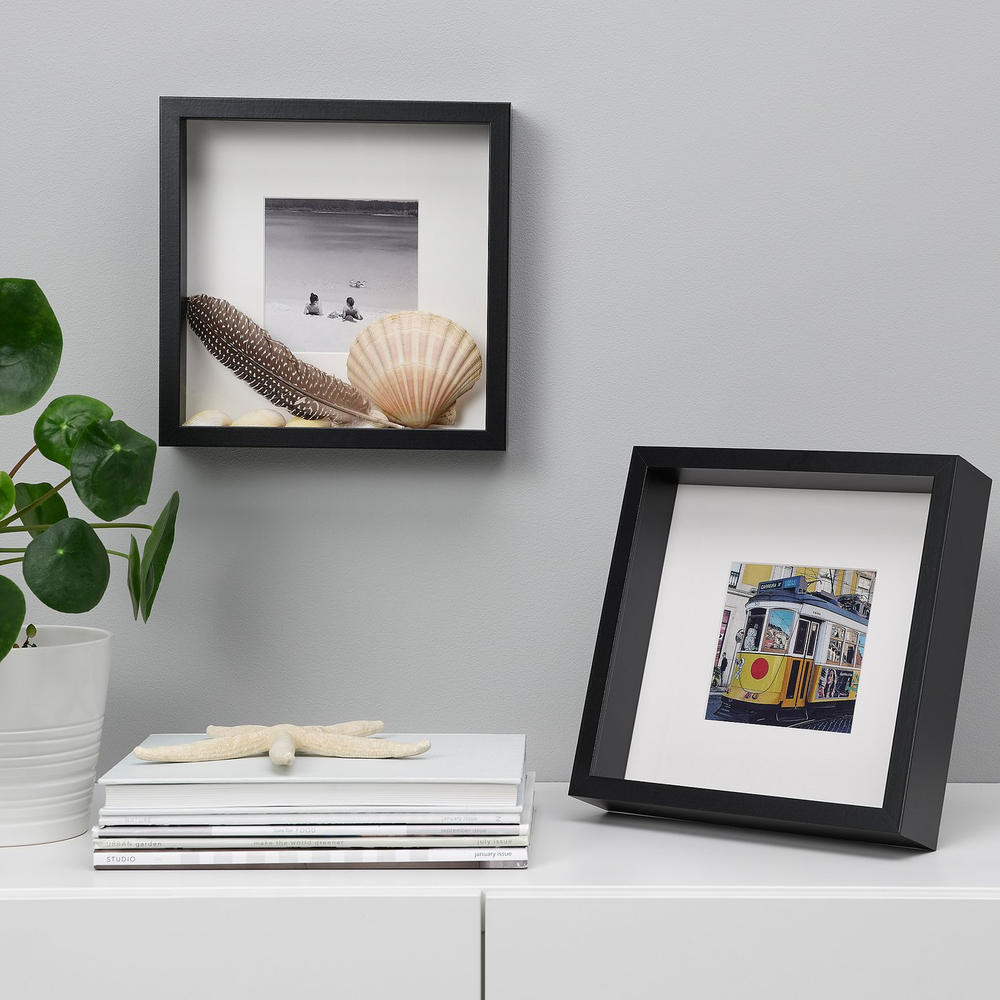 IKEA SANNAHED  (ИКЕА САННАХЕД)  -  Рамка - чёрный 25х25 см
