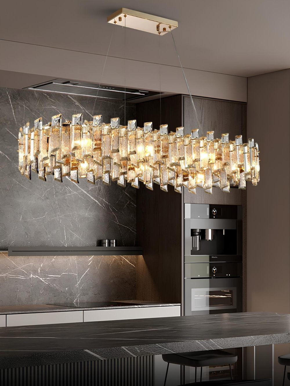 Chandelier  horizontal Lipith