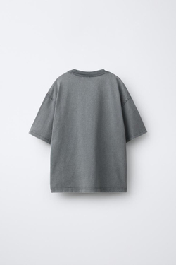 ZARA ФУТБОЛКА С ПРИНТОМ NIRVANA ®, СЕРЫЙ