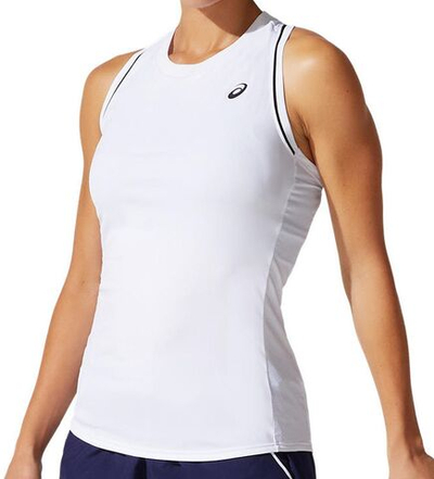 Женский топ теннисный Asics Court W Piping Tank - brilliant white