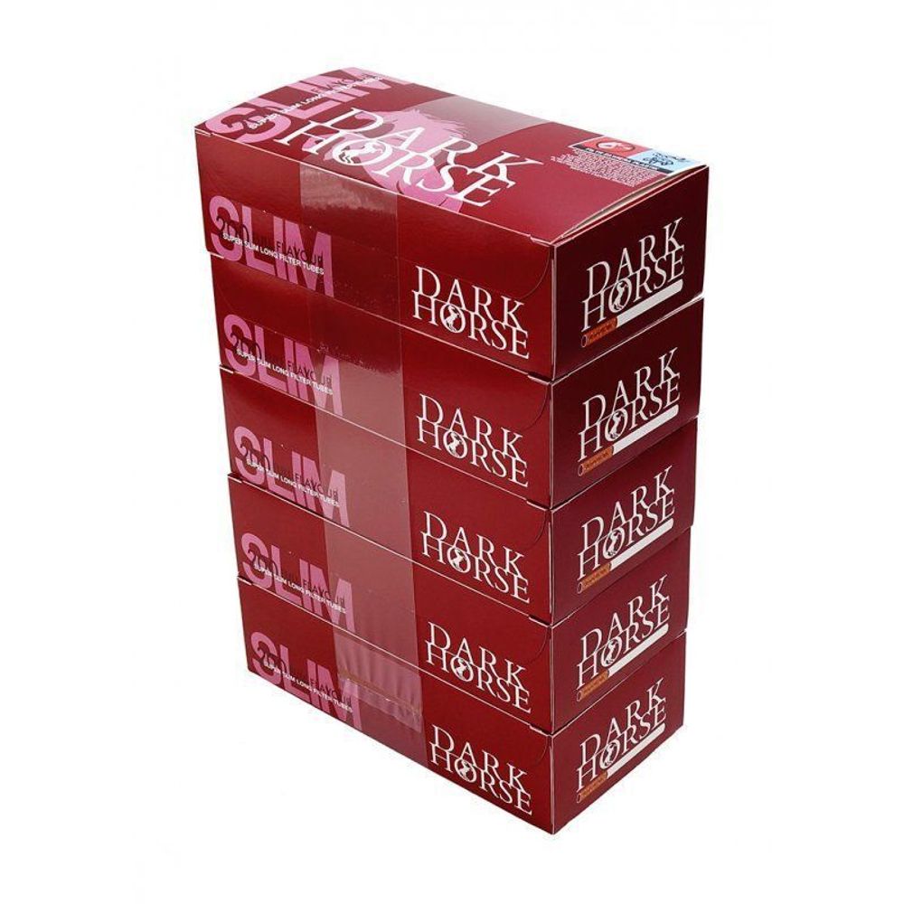 Гильзы для сигарет "Dark Horse" Super Slim Long 6.5мм 20мм 5x210шт (Комплект)