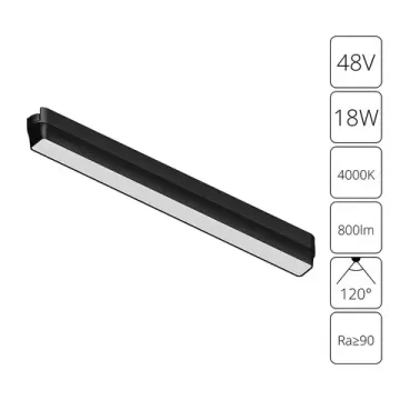 Магнитный трековый светильник 18W 4000K A6168PL-1BK черный Rapid Arte Lamp