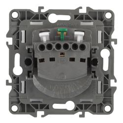 Розетка ЭРА Серия 12 12-2001-04 с заземлением 2P+E Schuko 16A-250В IP20 без м.лапок шампань | Эра 12