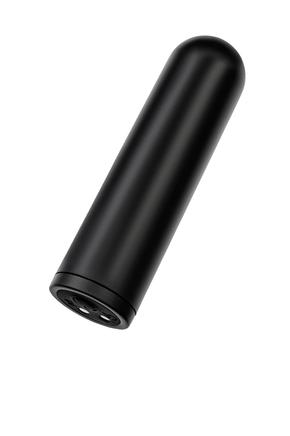 Черная перезаряжаемая вибропуля RealStick CALIBER - 7 см. (Цвет: черный)