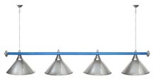 Лампа STARTBILLIARDS 4 пл. (плафоны золотые,штанга хром,фурнитура золото)