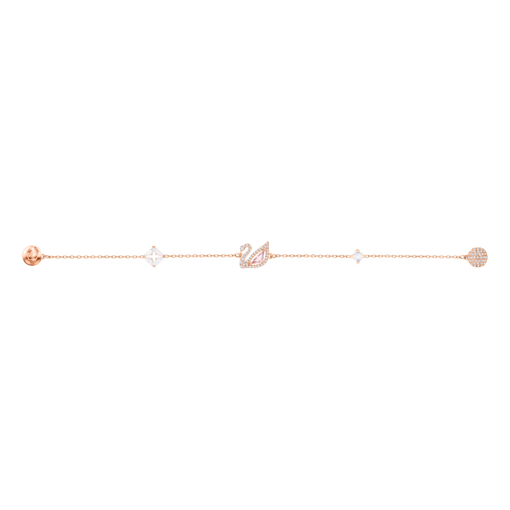 DAZZLING SWAN:BRACELET CZMO/ROS L 5485877