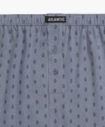 Мужские трусы боксеры Atlantic, набор из 2 шт., хлопок, темно-синие + серые, 2MBX-057