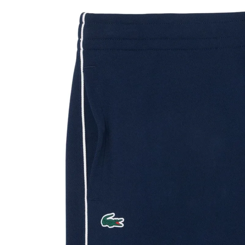 Мужские теннисные штаны Lacoste Tennis Heritage - navy blue/white