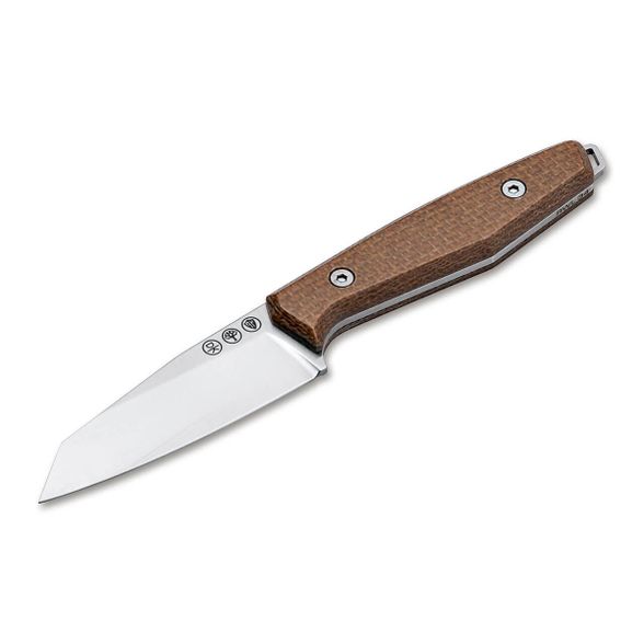 Цена наНож с фиксированным клинком Boker Daily Knives AK1 Reverse Tanto Mustard, сталь RWL 34, рукоять микарта
