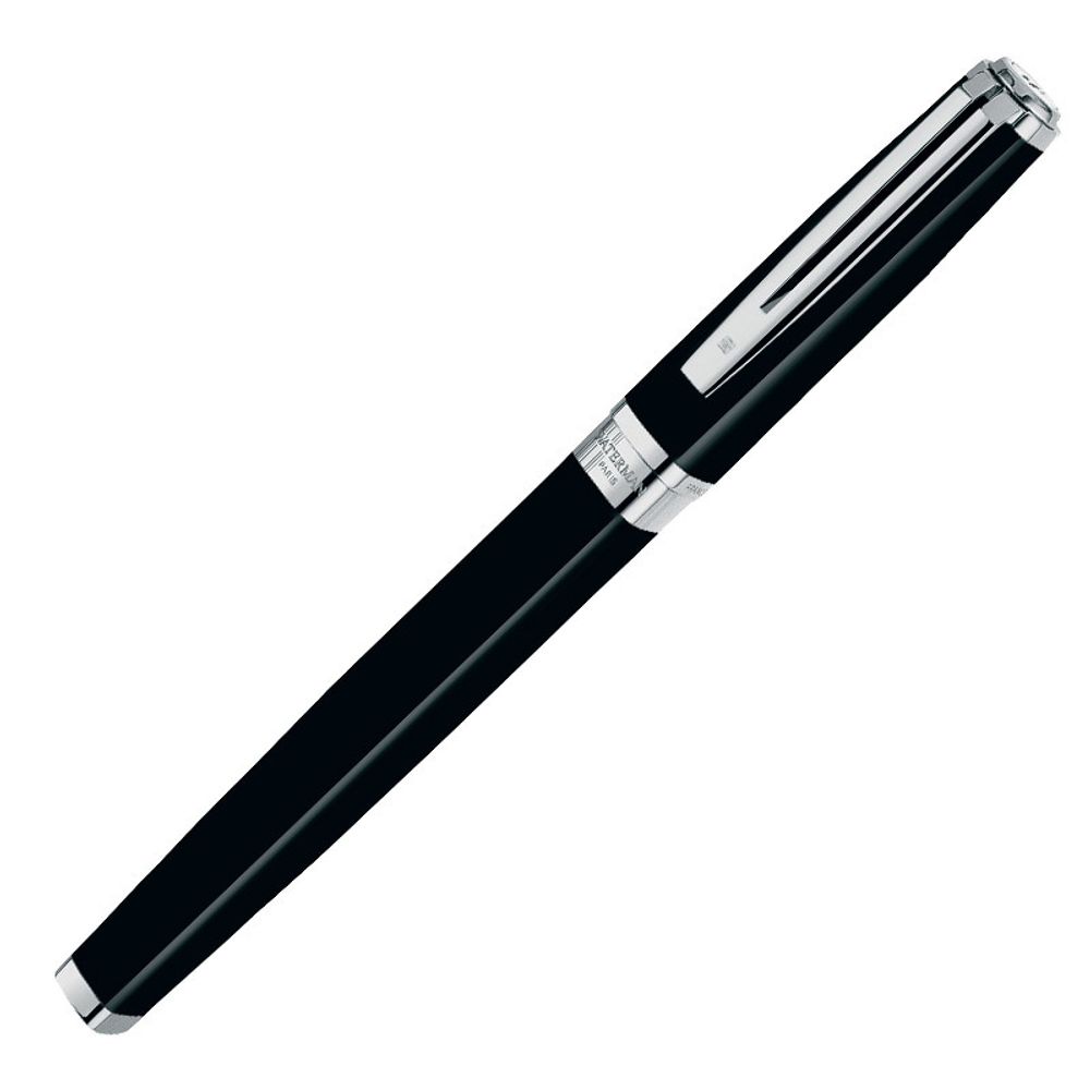 Waterman Exception Slim Black ST перо 18Ct F (S0637010)