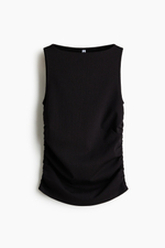 Топ из джерси со сборками - H&M