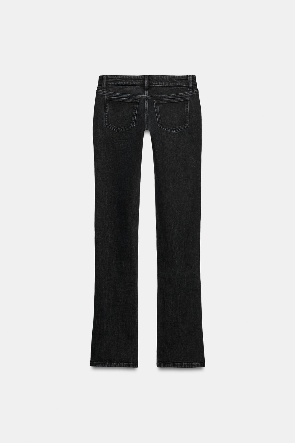 ZARA ДЖИНСЫ TRF SLIM FIT С НИЗКОЙ ПОСАДКОЙ, ЧЕРНЫЙ