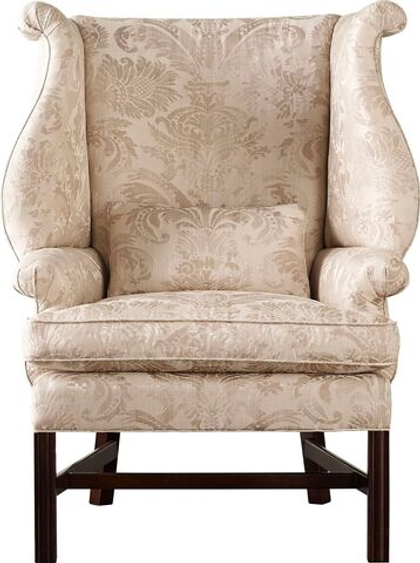 Стул Baker Chippendale Scrolled Wing Chair