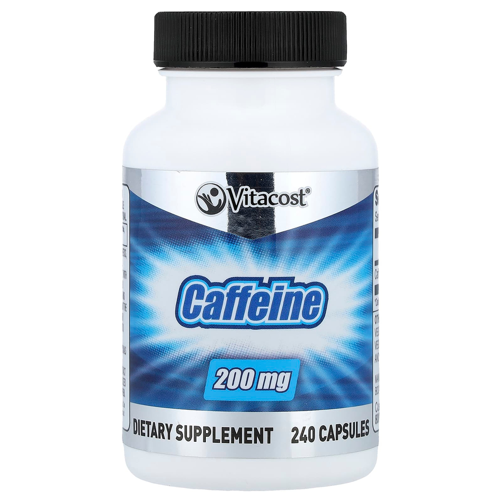 Vitacost, Caffeine, 200 mg, 240 Capsules