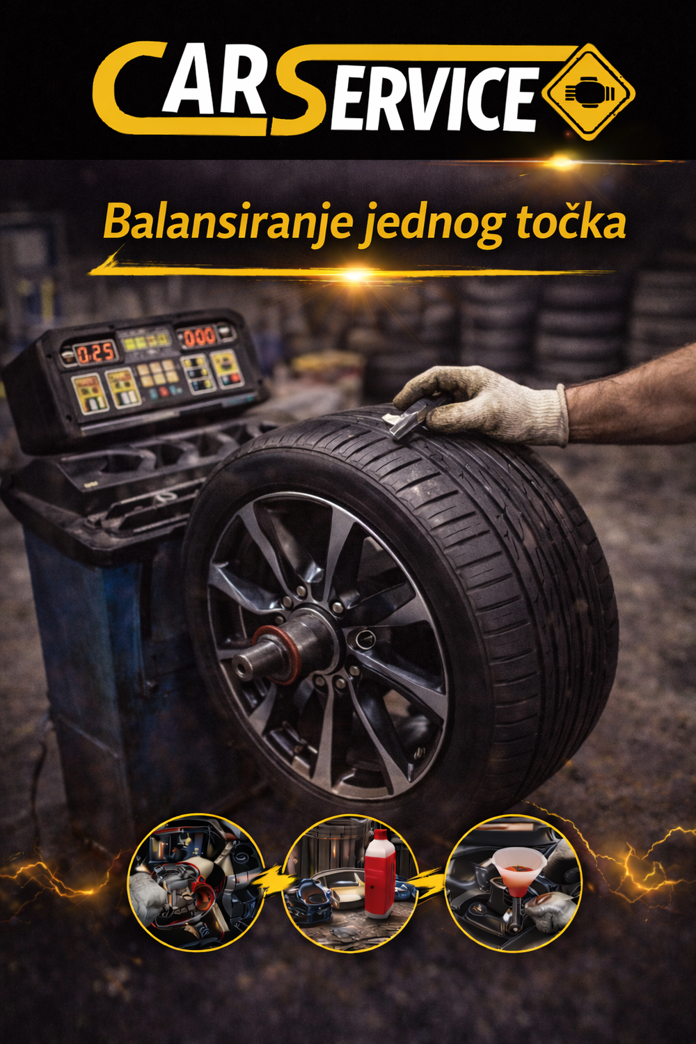 Balansiranje jednog točka