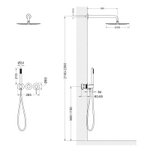 Timo SX-2349/00SM Saona Набор для комплектации душа Ø300/-- мм, 1/1 режим, хром