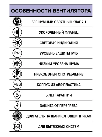 Вентилятор накладной AIR D100 обр.клапан DICITI