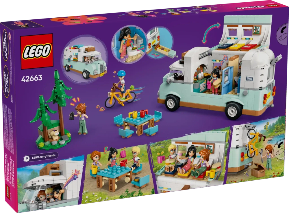 Конструктор LEGO Friends 42663 Приключение в туристическом фургоне дружбы