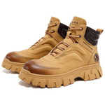 FAIRWHALE Short Mid Calf Combat Boots Men"s