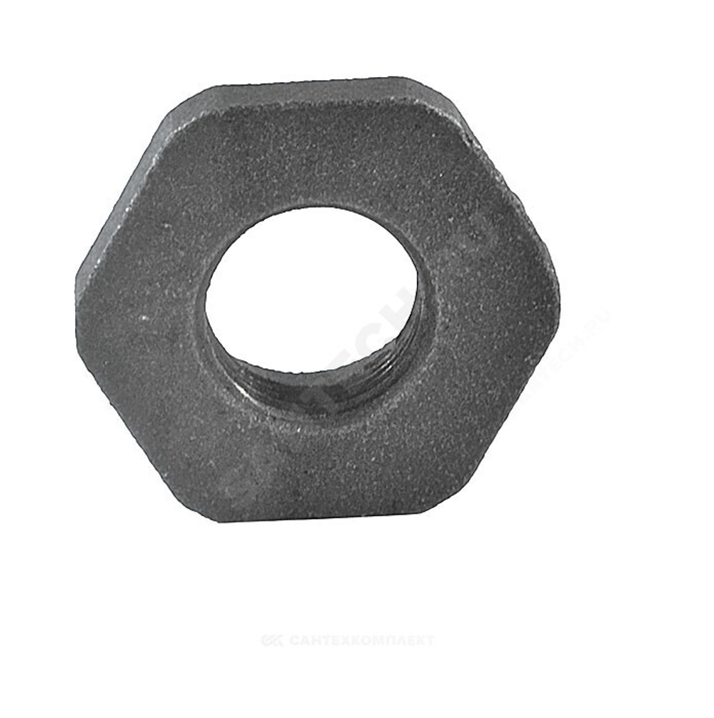 Заглушка (пробка) проходная 1 1/4"x3/4" правая резьба для чугунных радиаторов QLCX