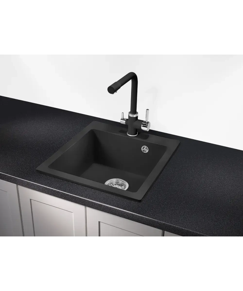 Кухонная мойка Kuppersberg MODENA 45 NL 1B DEEP BLACK фото 2