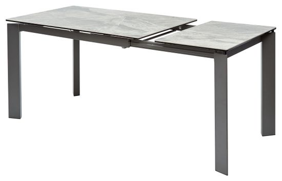 Стол CORNET 120 ITALIAN DARK GREY Серый мрамор глянцевый, керамика/grey