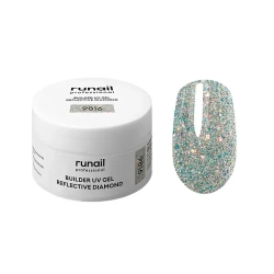 Гель светоотражающий BUILDER UV GEL REFLECTIVE DIAMOND RuNail, 15г №9816