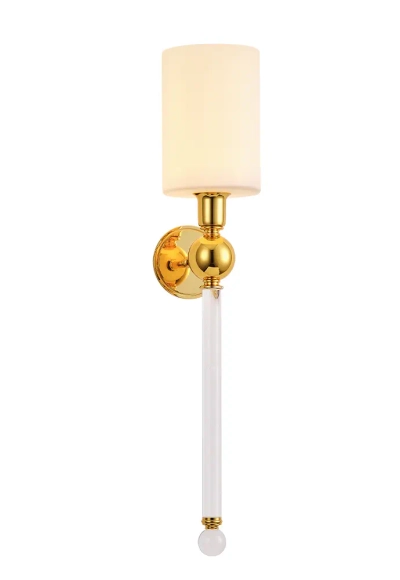 Бра Crystal Lux MIRABELLA AP1 GOLD/WHITE 0420/401