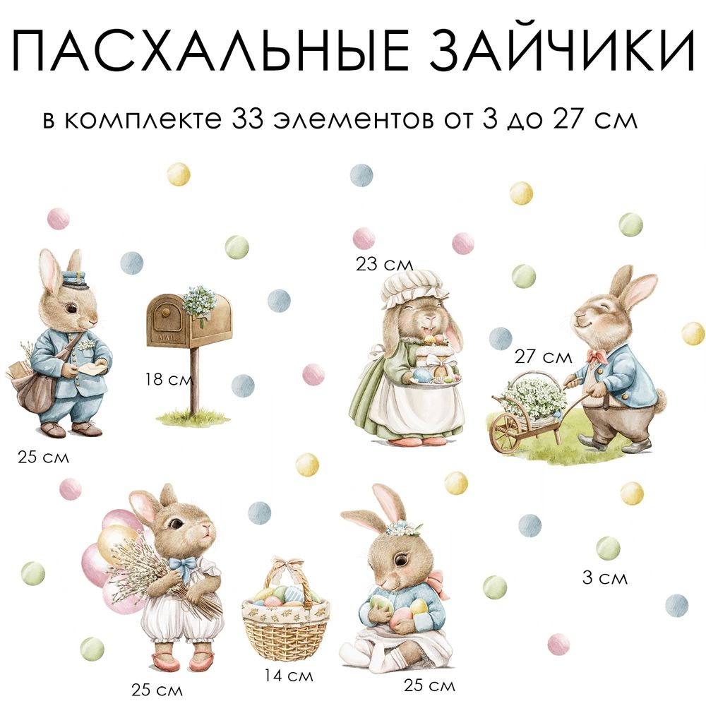 Стикеры ПАСХАЛЬНЫЕ ЗАЙЧИКИ Стикеры ПАСХАЛЬНЫЕ ЗАЙЧИКИ