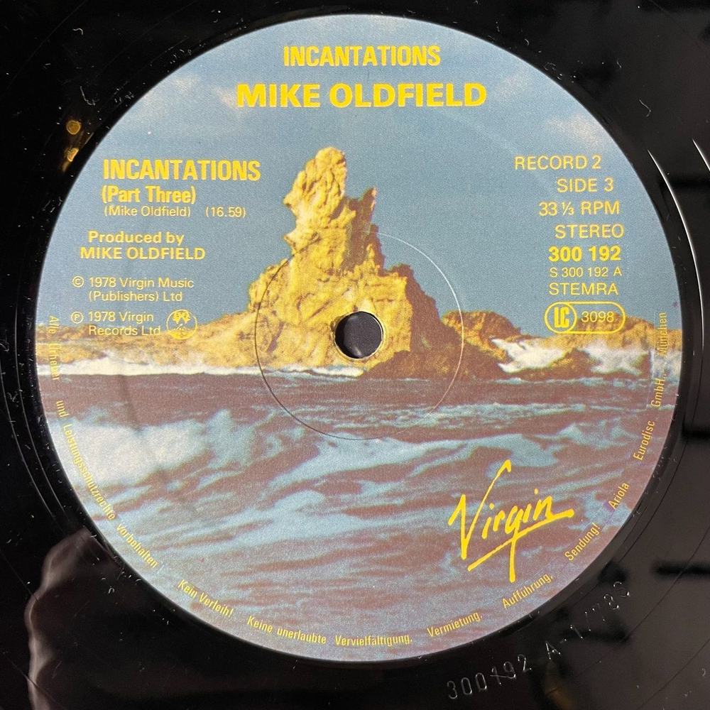 Винтажная виниловая пластинка LP Mike Oldfield Incantations (Germany 1978)