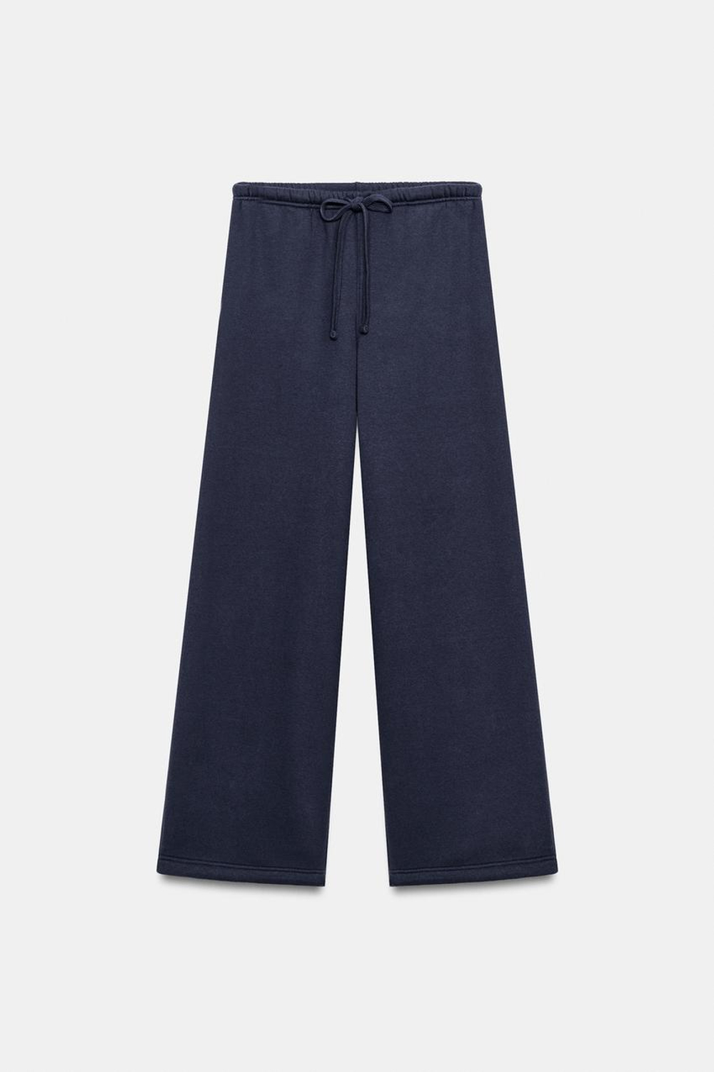 ZARA БАЗОВЫЕ БРЮКИ ПРЯМОГО КРОЯ, МОРСКОЙ СИНИЙ