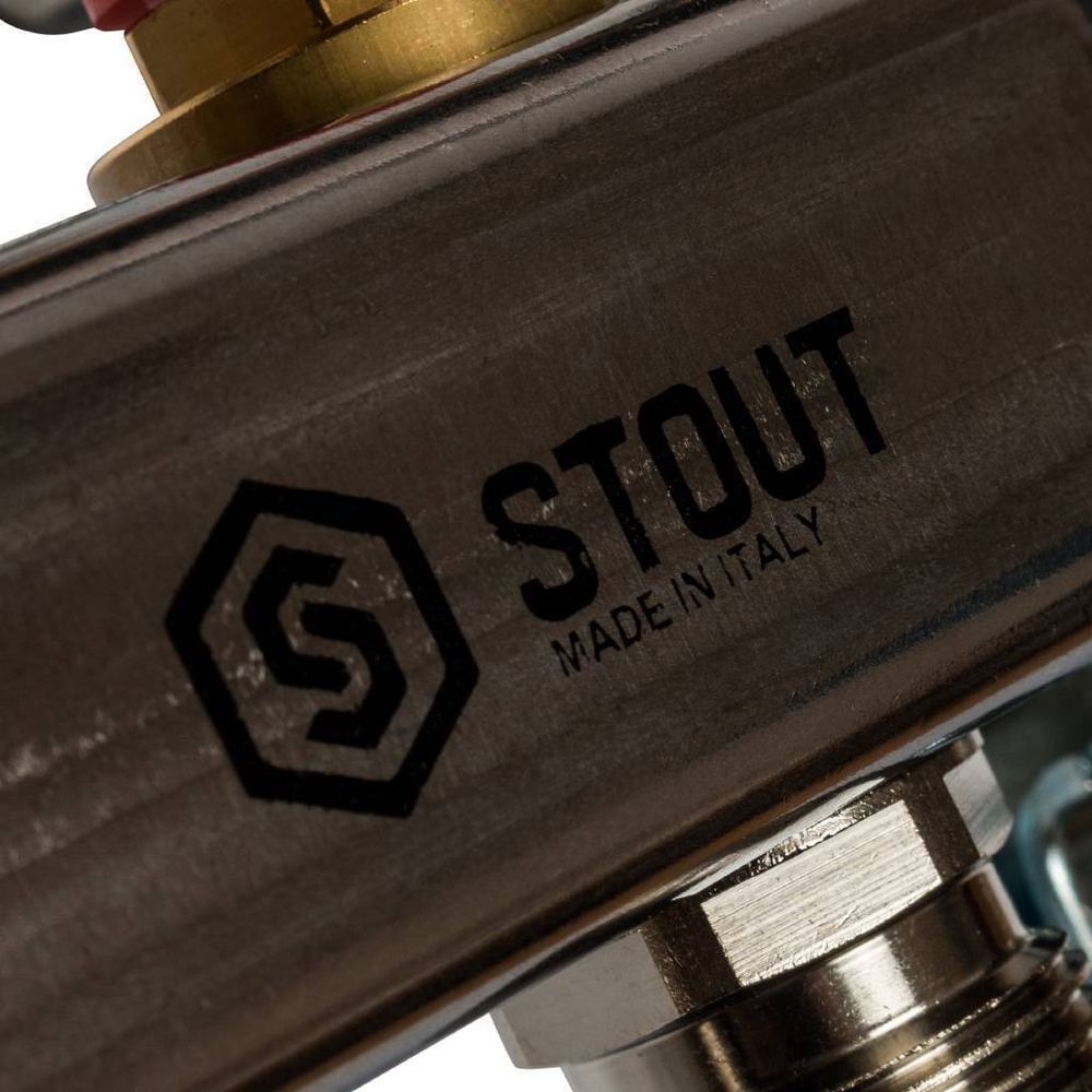 STOUT Коллектор из нержавеющей стали в сборе без расходомеров  5 вых.