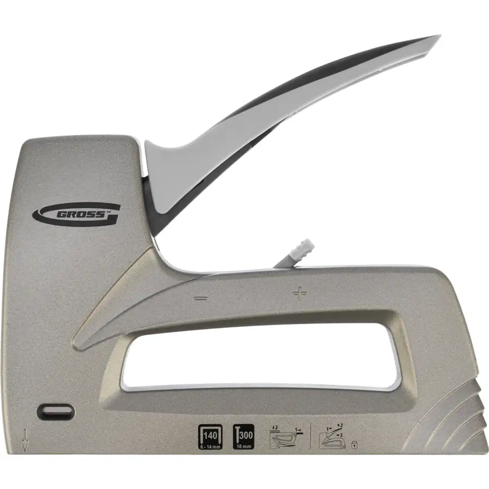 Степлер мебельный (Aluminium 140)скобы 140,300,6-14ммG GROSS 41007