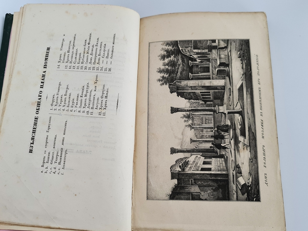 "Прогулки русского в Помпеи". А.Левшин. 1843г. - редкая книга