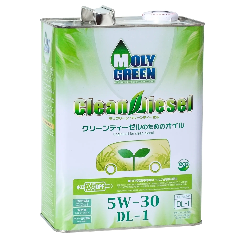 MOLYGREEN CLEAN DIESEL 5W30 DL-1 4л Масло моторное