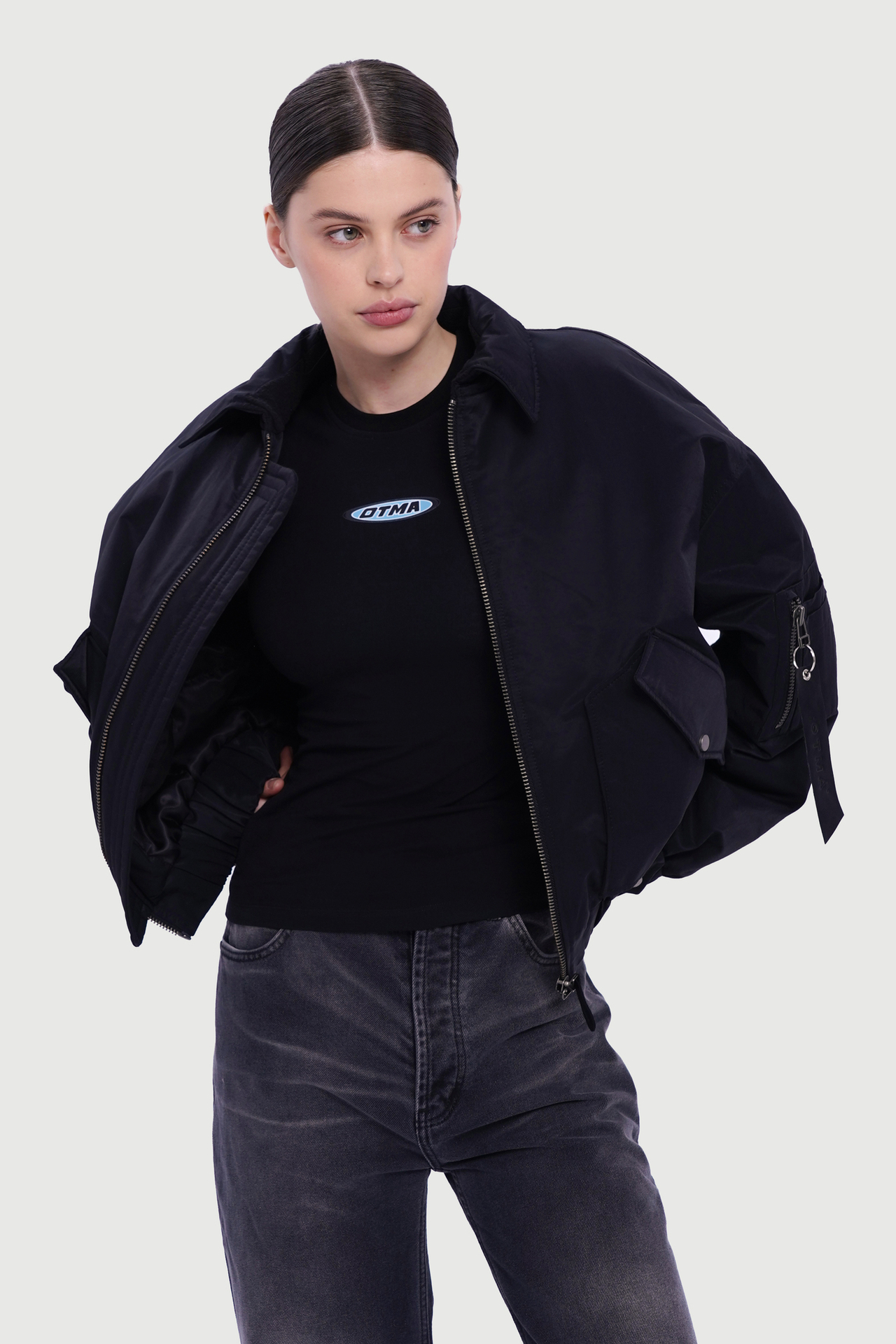 Бомбер "AVIATOR" черный