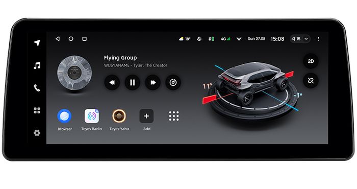 Магнитола для BMW 5 (E60) 2009-2010 CIC - Teyes LUX ONE монитор 12.3" на Android 10, Быстрая, CarPlay, 4G SIM-слот
